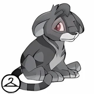 Nostalgic Grey Kougra – Karla's Neopoints Shop