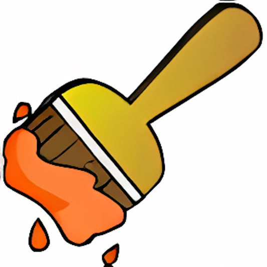 Orange Paint Brush