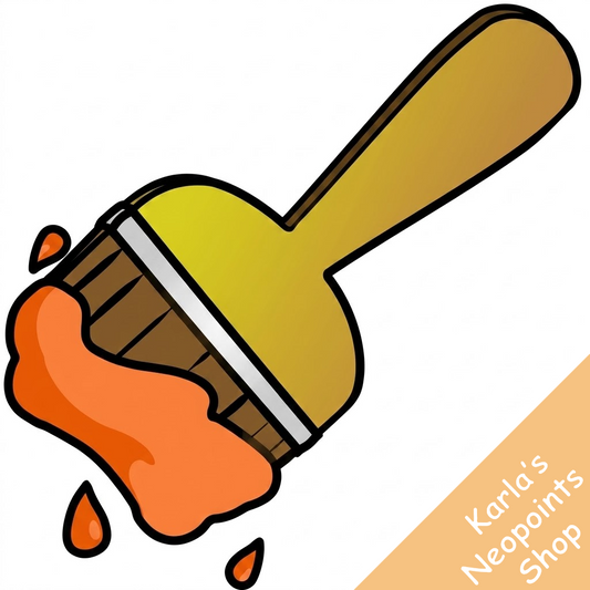 Orange Paint Brush