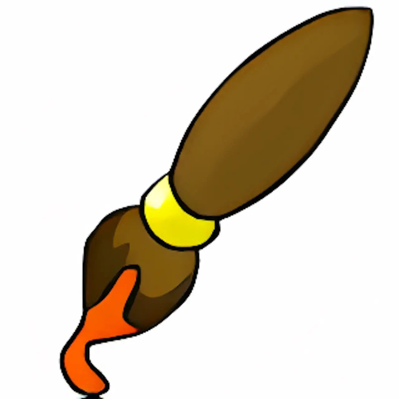 Orange Petpet Paint Brush 