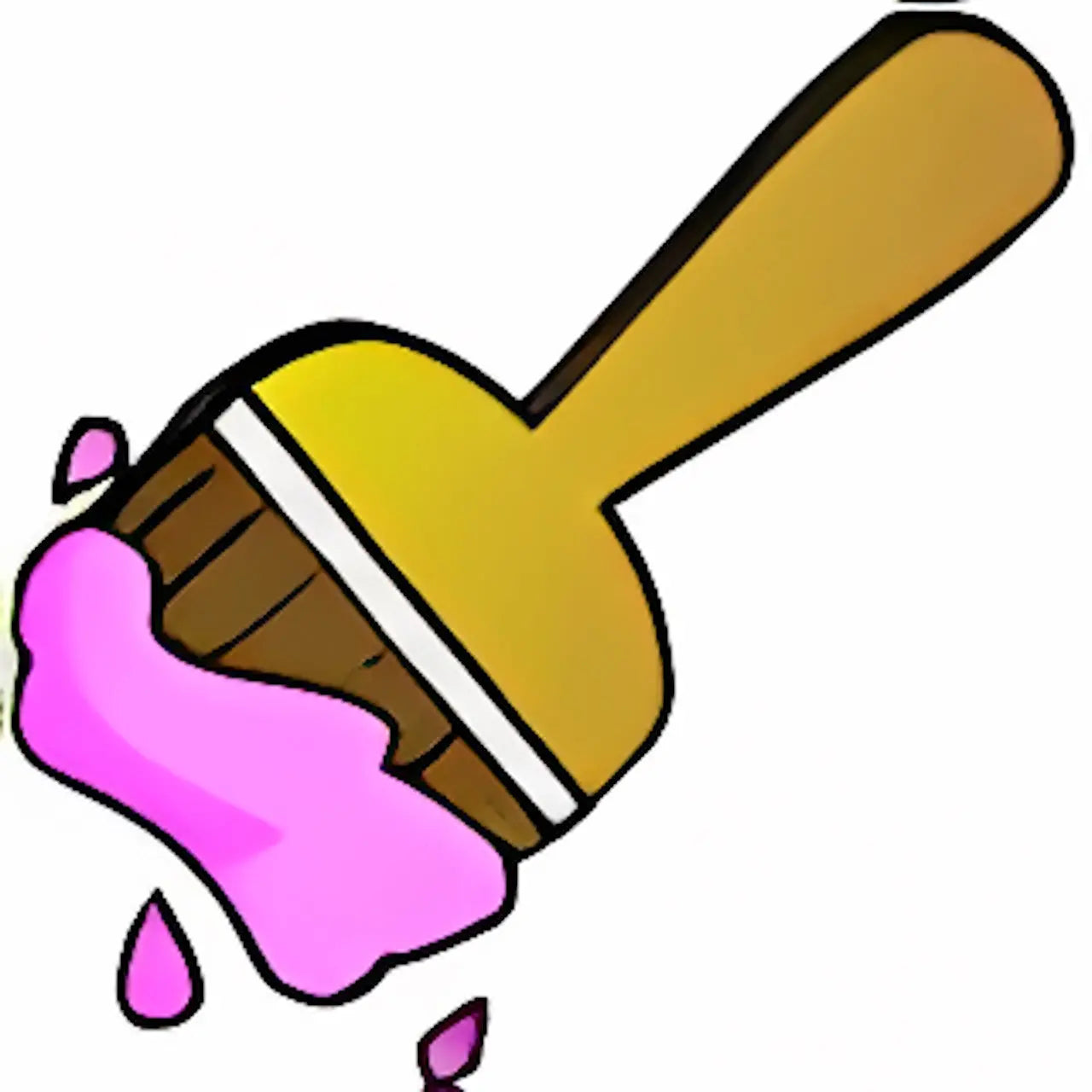 Pink Paint Brush 