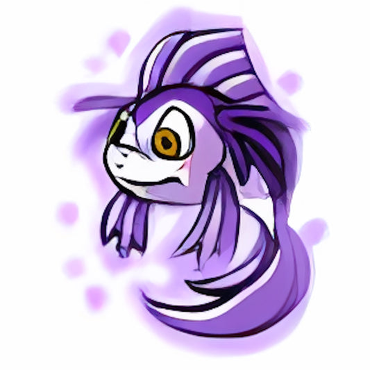 Magical Purple Koi Plushie
