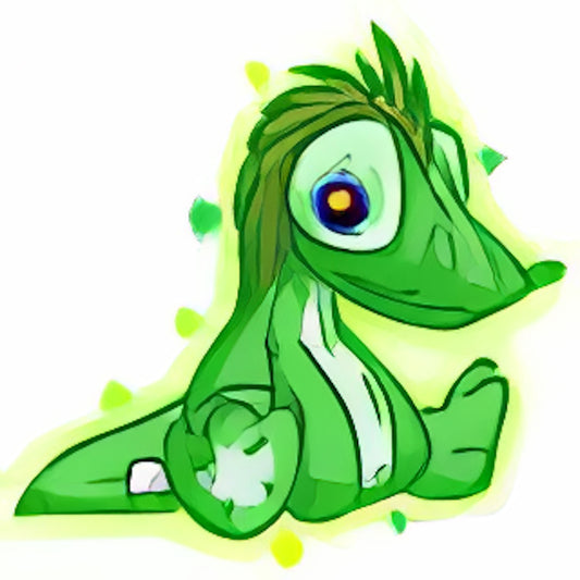 Magical Green Krawk Plushie