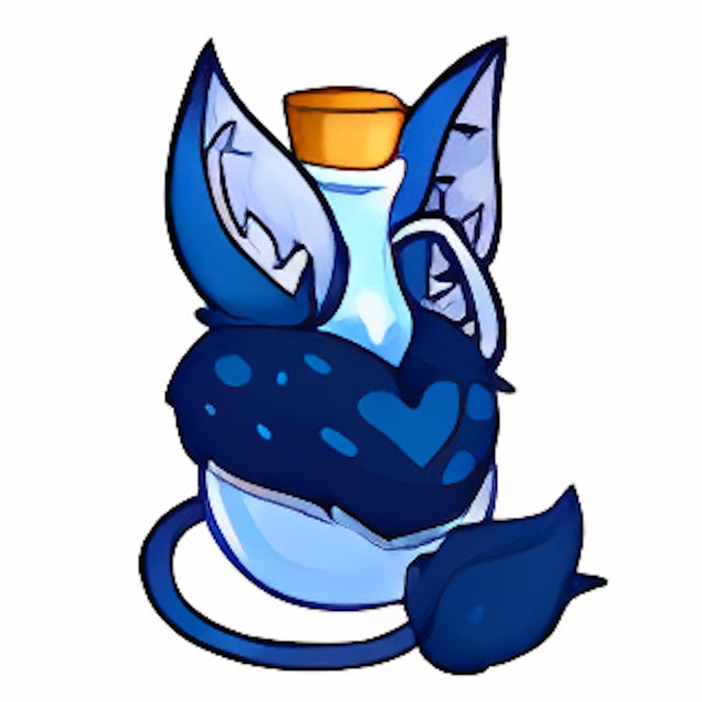 Blue Varwolf Morphing Potion