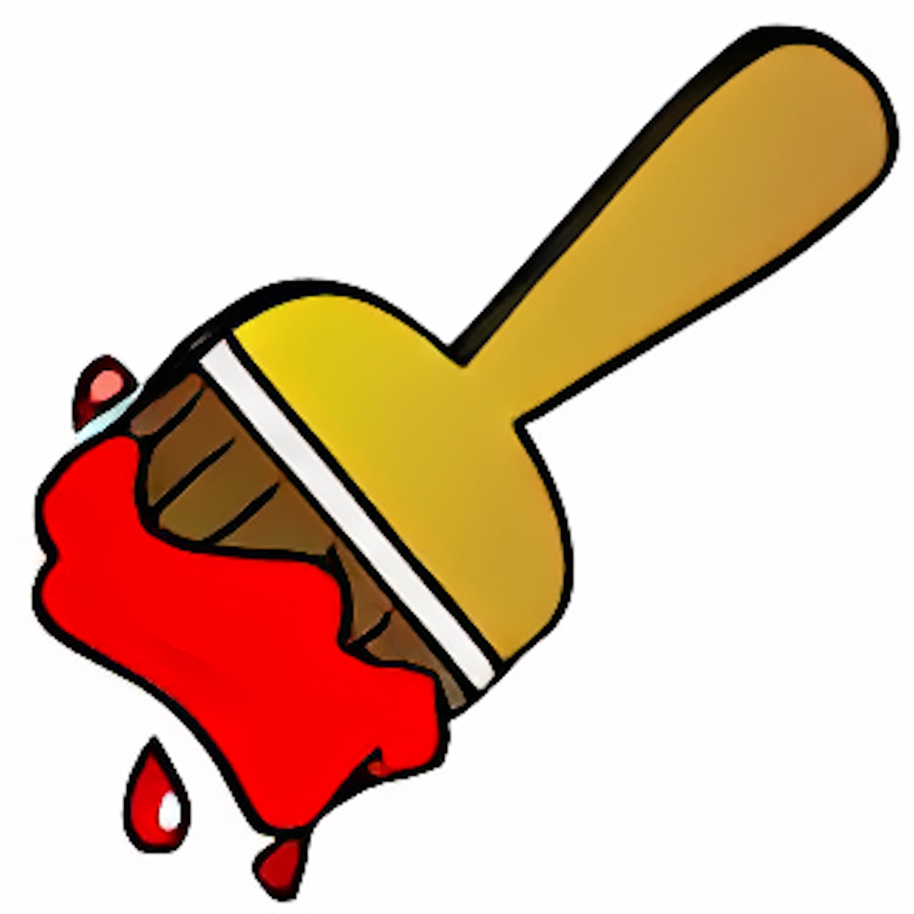 Red Paint Brush