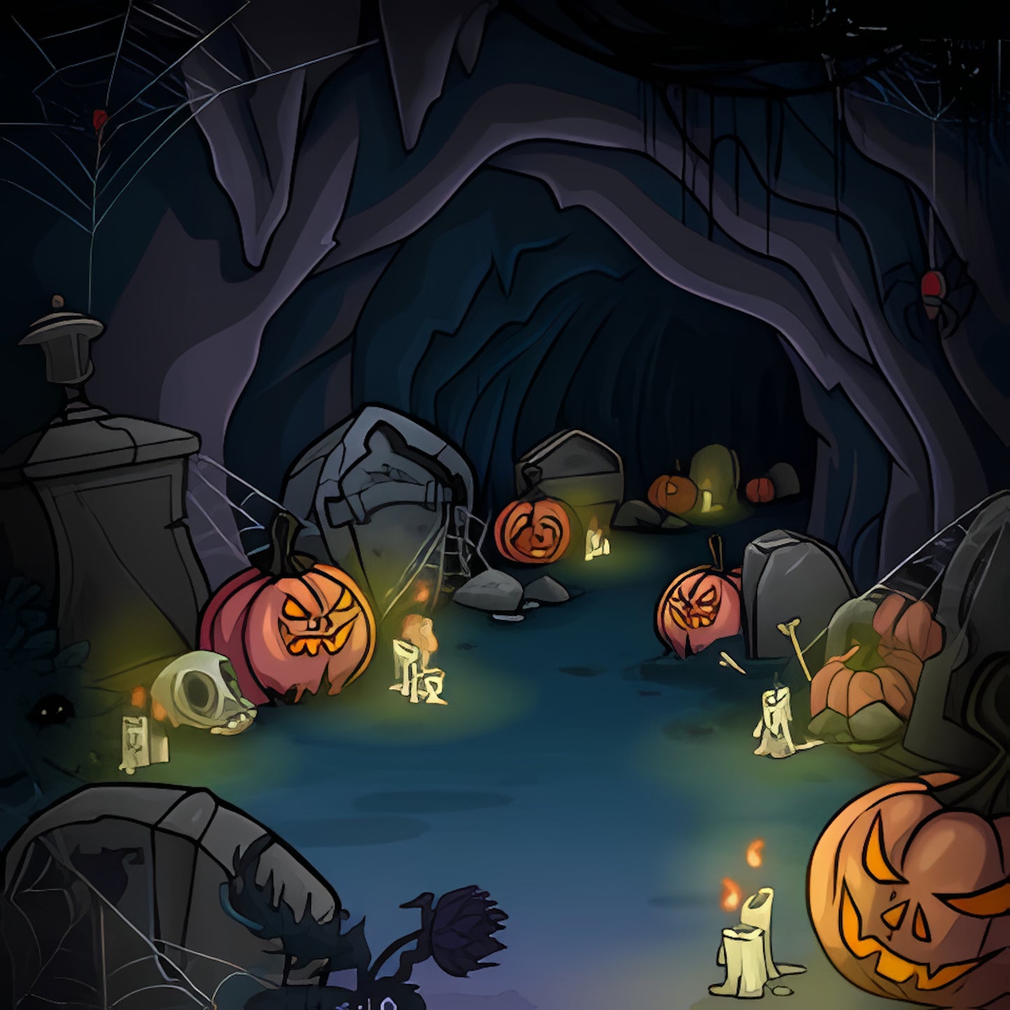 Complete Scary Cave Map