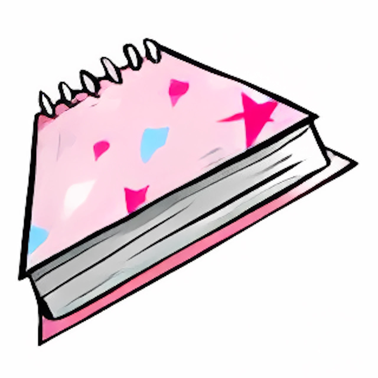 Pink Stars Notepad