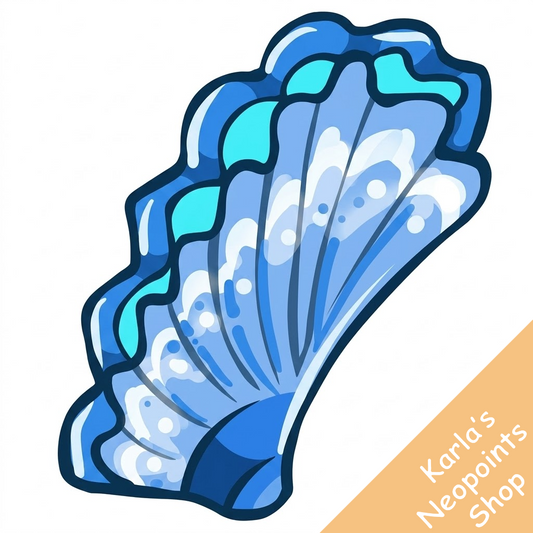 Dazzling Blue Mussel Shell