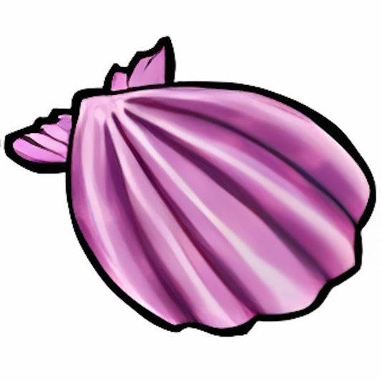 Purple Scallop Shell