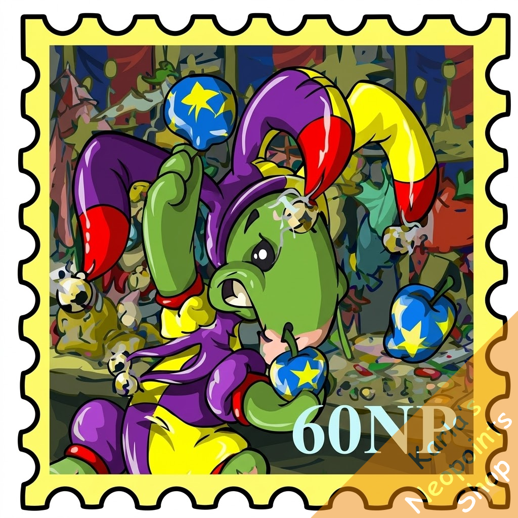 Blumaroo Court Jester Stamp