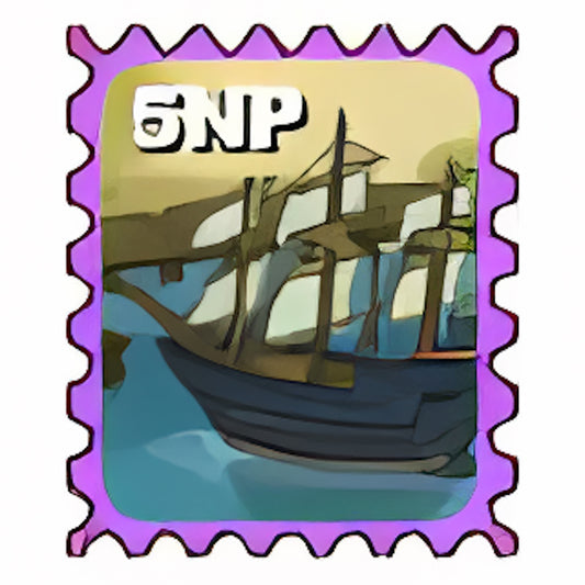 Docked Ship Stamp