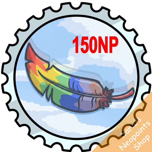 Rainbow Pteri Feather Stamp