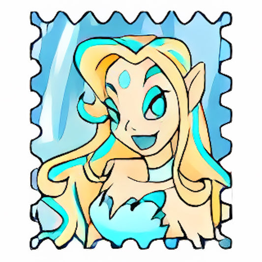 Fountain Faerie Stamp