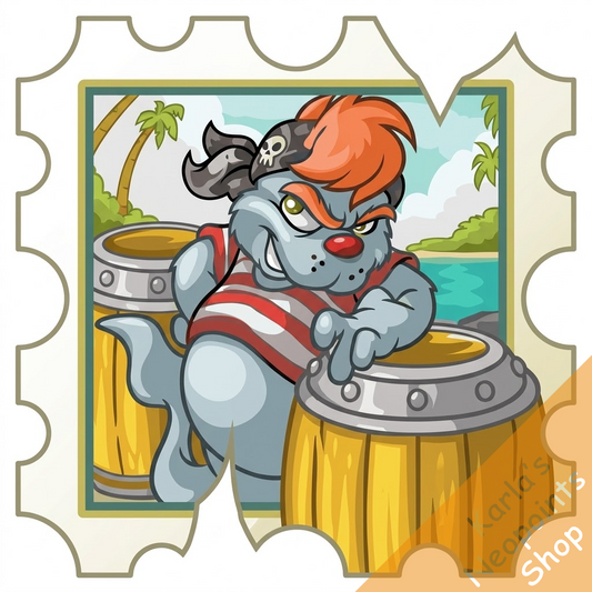 Fred the Tuskaninny Sailor Stamp