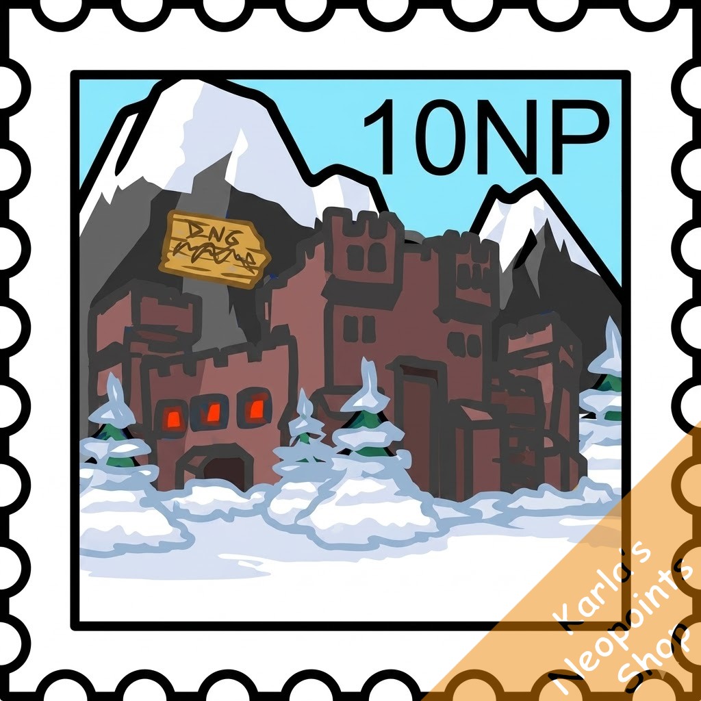 Ski Lodge Stamp