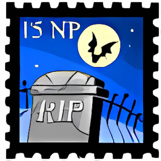 Spooky Gravestone Stamp