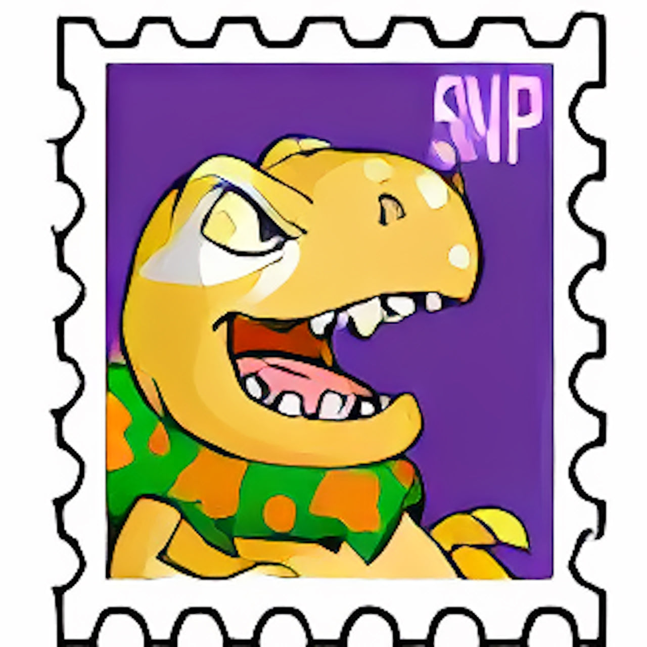 Mystery Island Grarrl Stamp