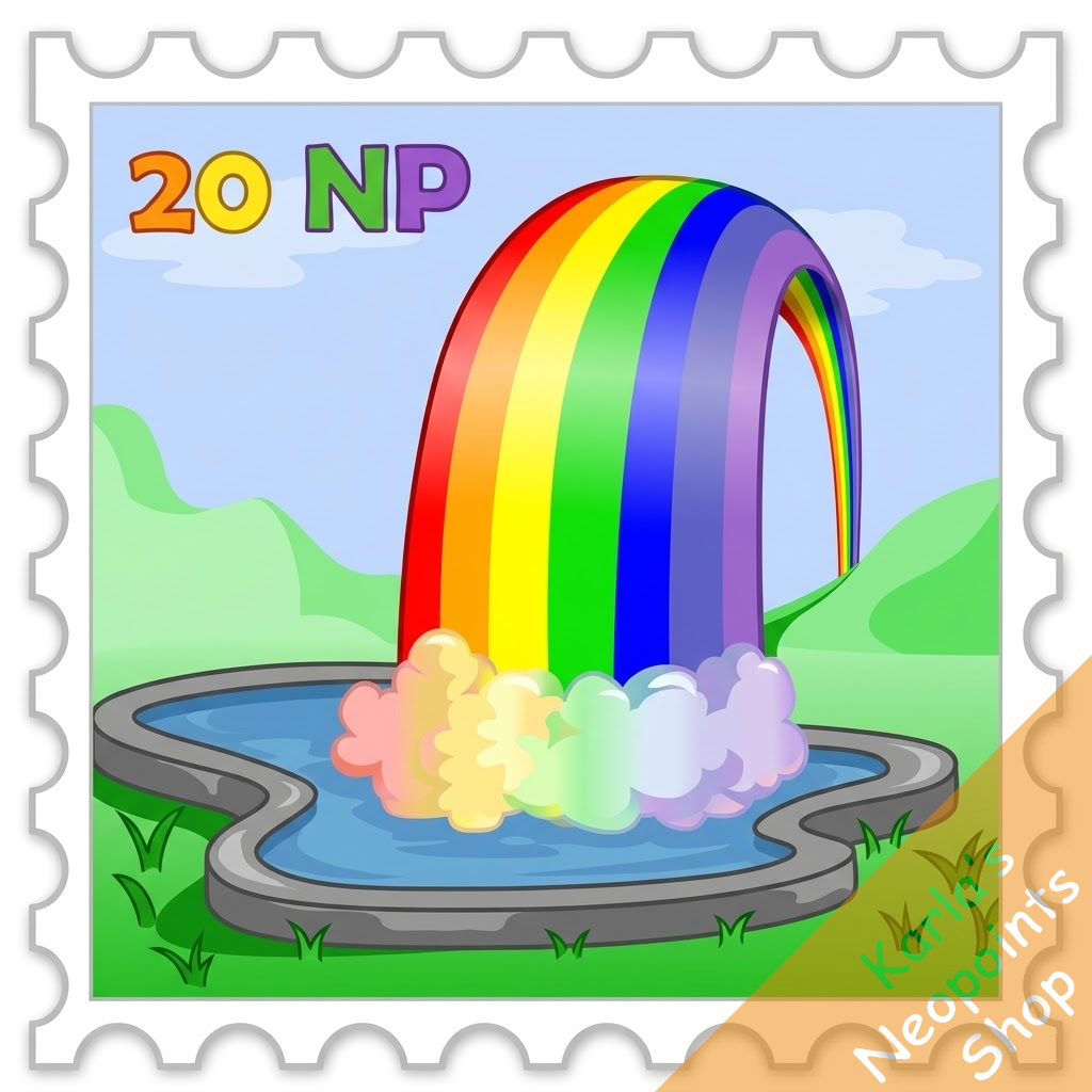 Rainbow Pool Stamp
