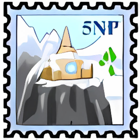 Terror Mountain Scene Stamp