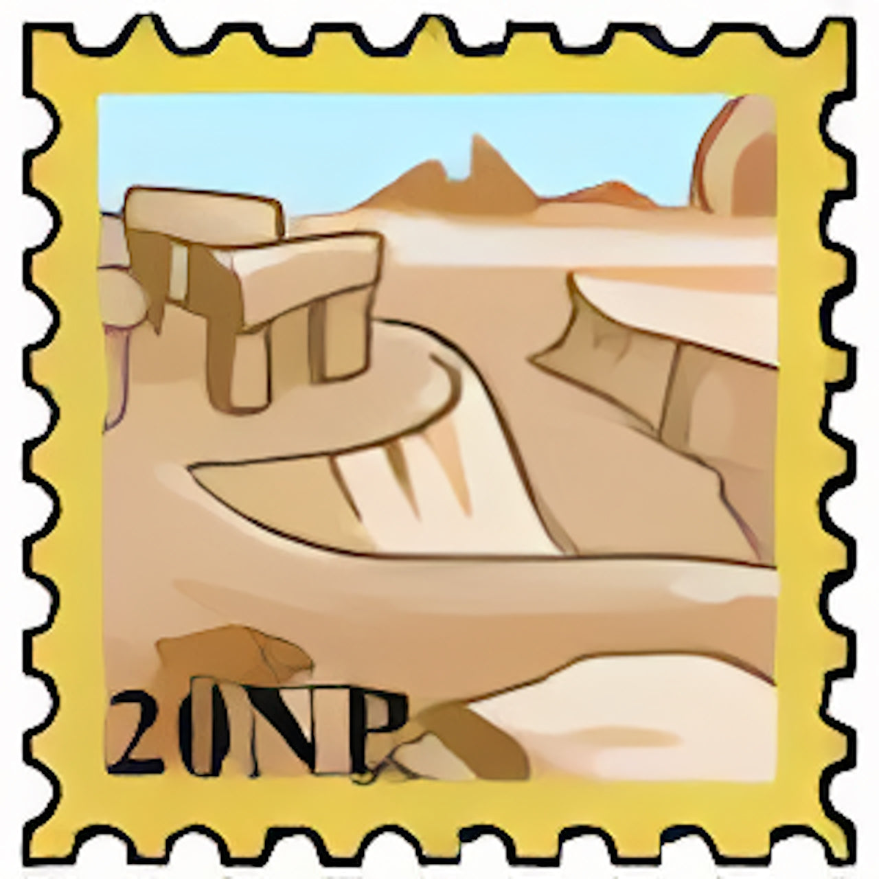 Tyrannian Plateau Stamp