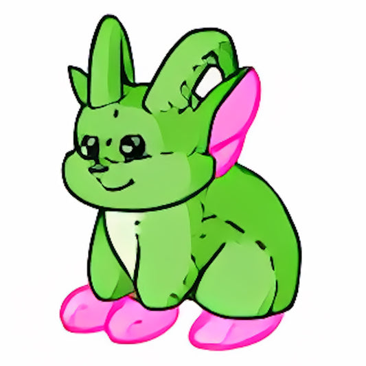 Reject Green Acara Plushie