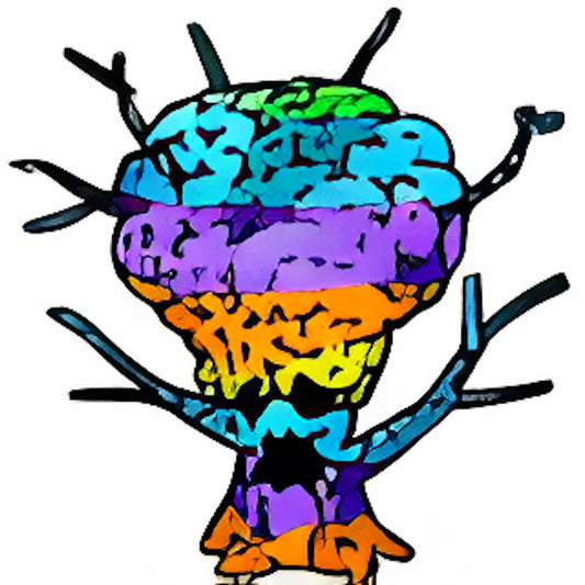 Rainbow Brain Tree Plushie