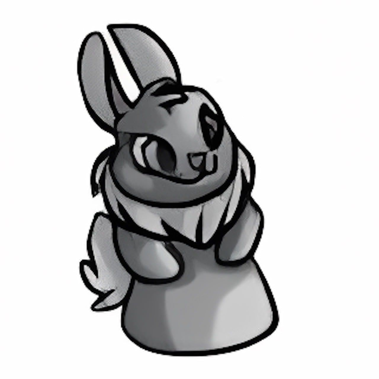 Silver Cybunny Hand Puppet