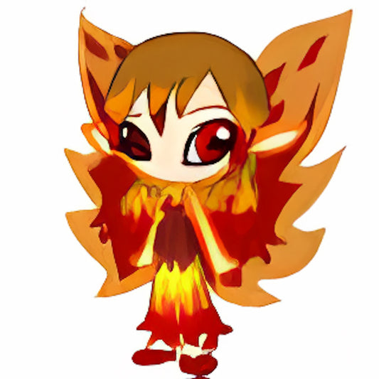 Fire Faerie Doll