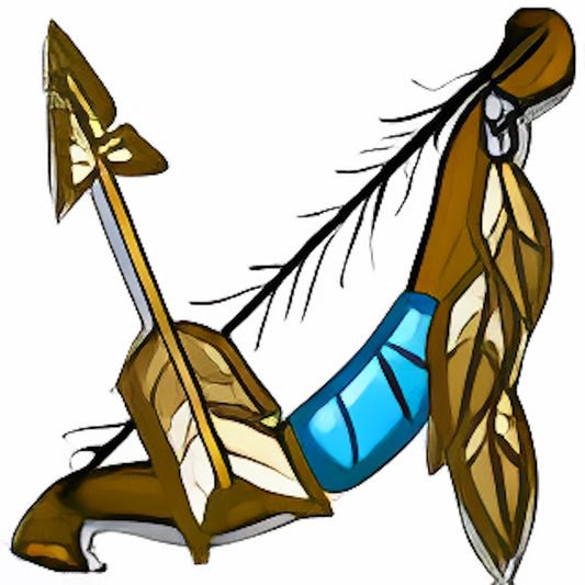 Feather Bow and Arrow