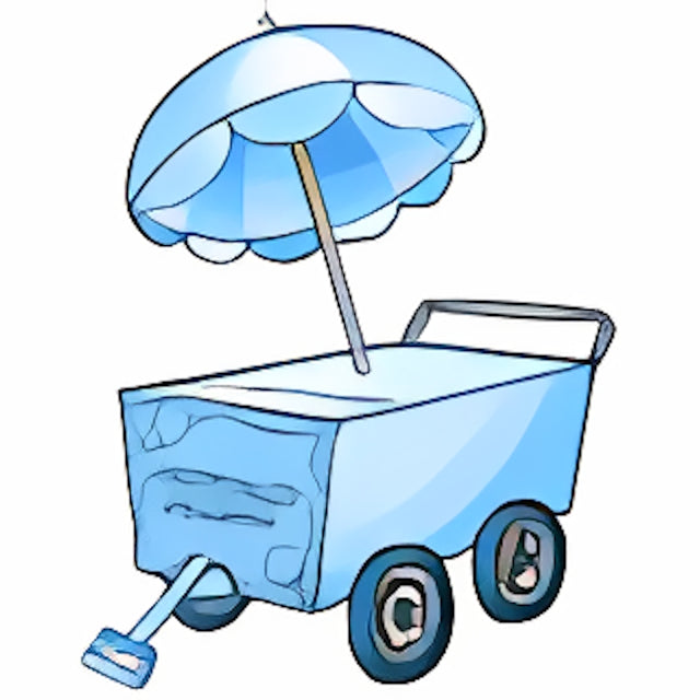 Pull Along Ice Cream Cart