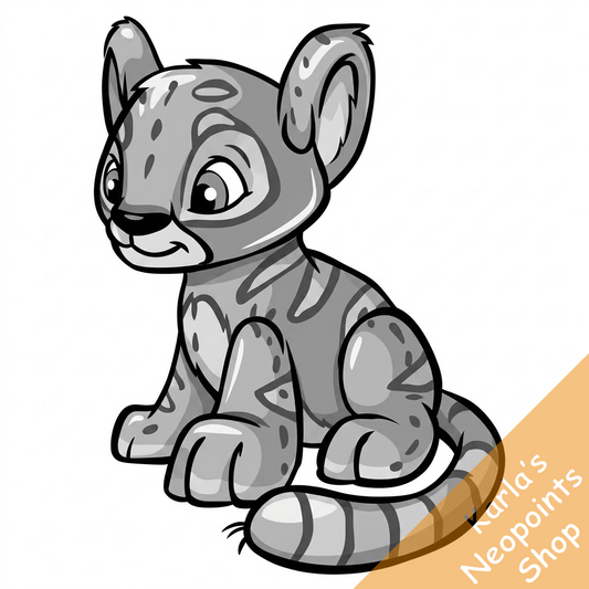 Magical Silver Kougra Plushie