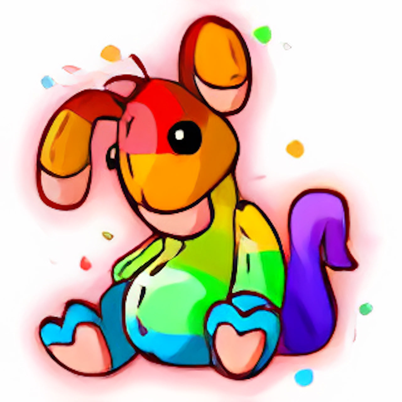 Magical Rainbow Blumaroo Plushie