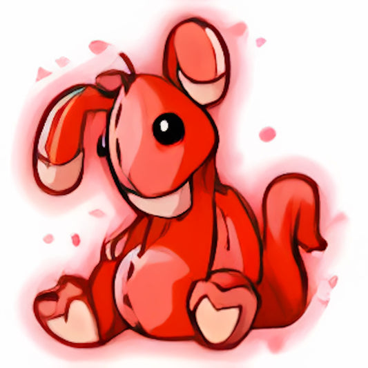 Magical Red Blumaroo Plushie