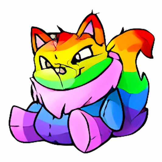 Rainbow Wocky Plushie
