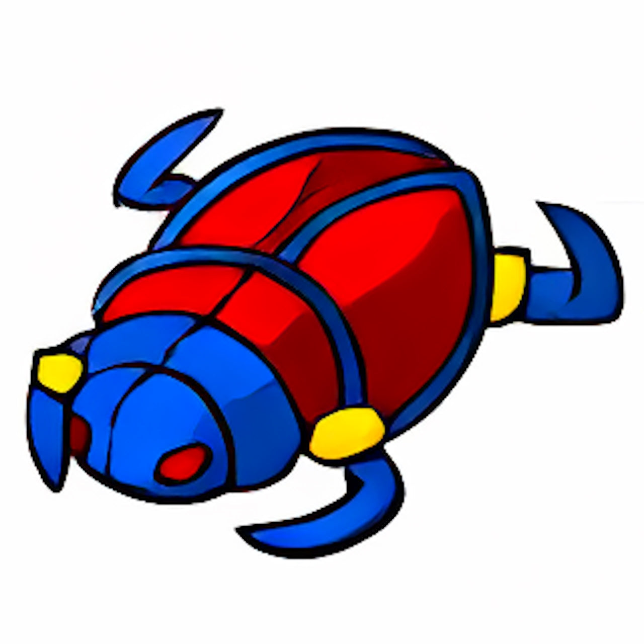 Hand Painted Scarab Plushie