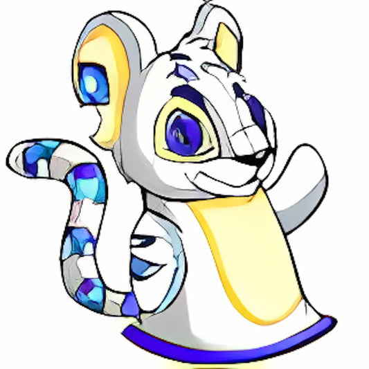 White Kougra Puppet