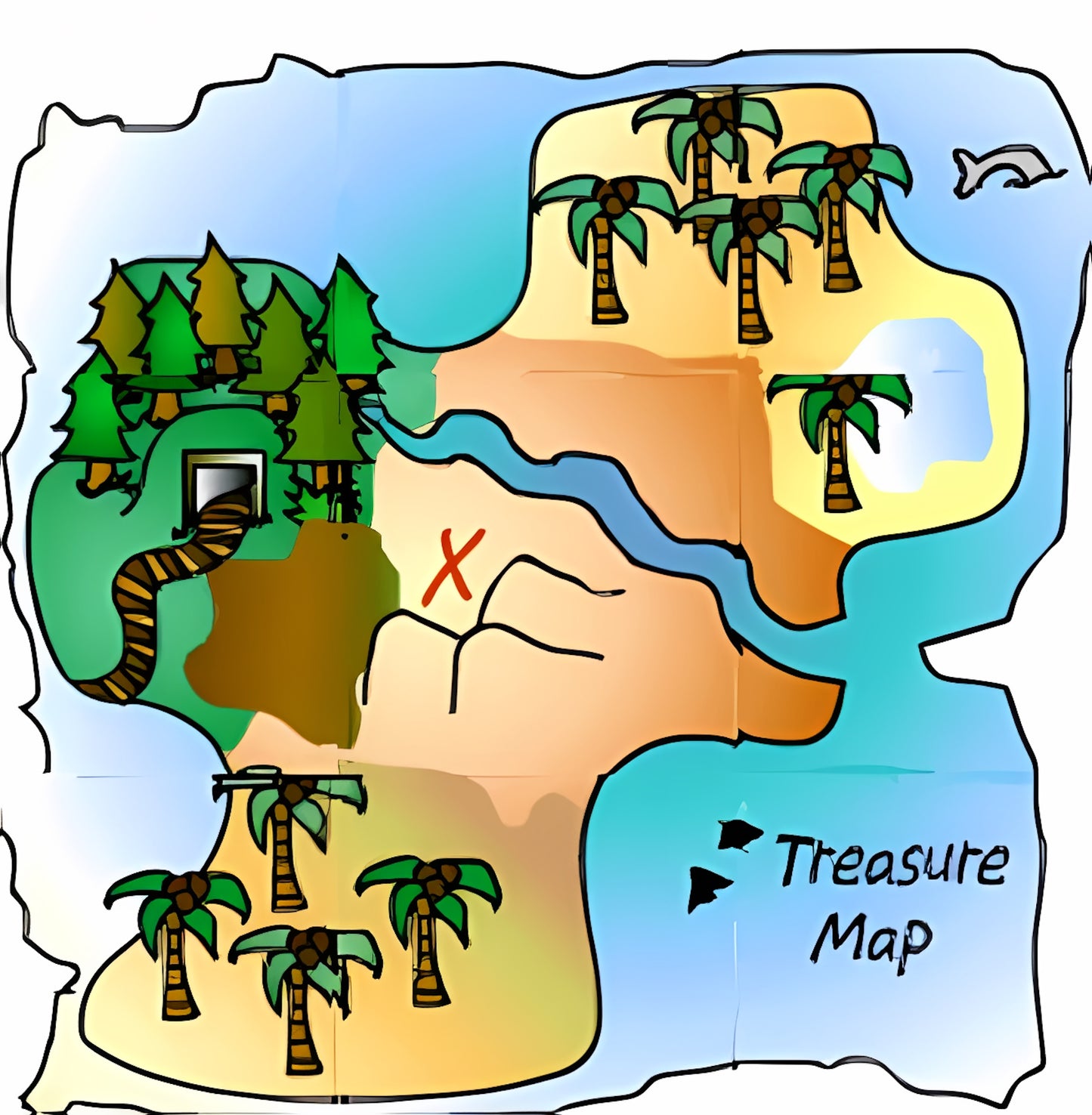 Full Pieces of Treasure Map