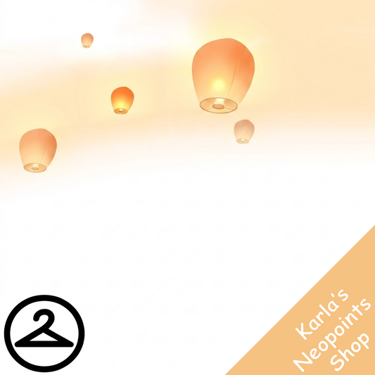 Dyeworks White: Shenkuu Lantern Sky Garland