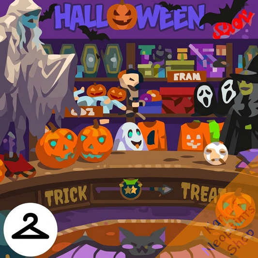 Halloween Store Background