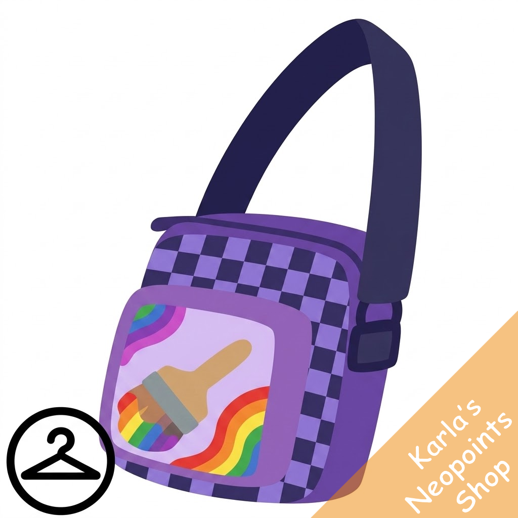 Rainbow Paintbrush Bag