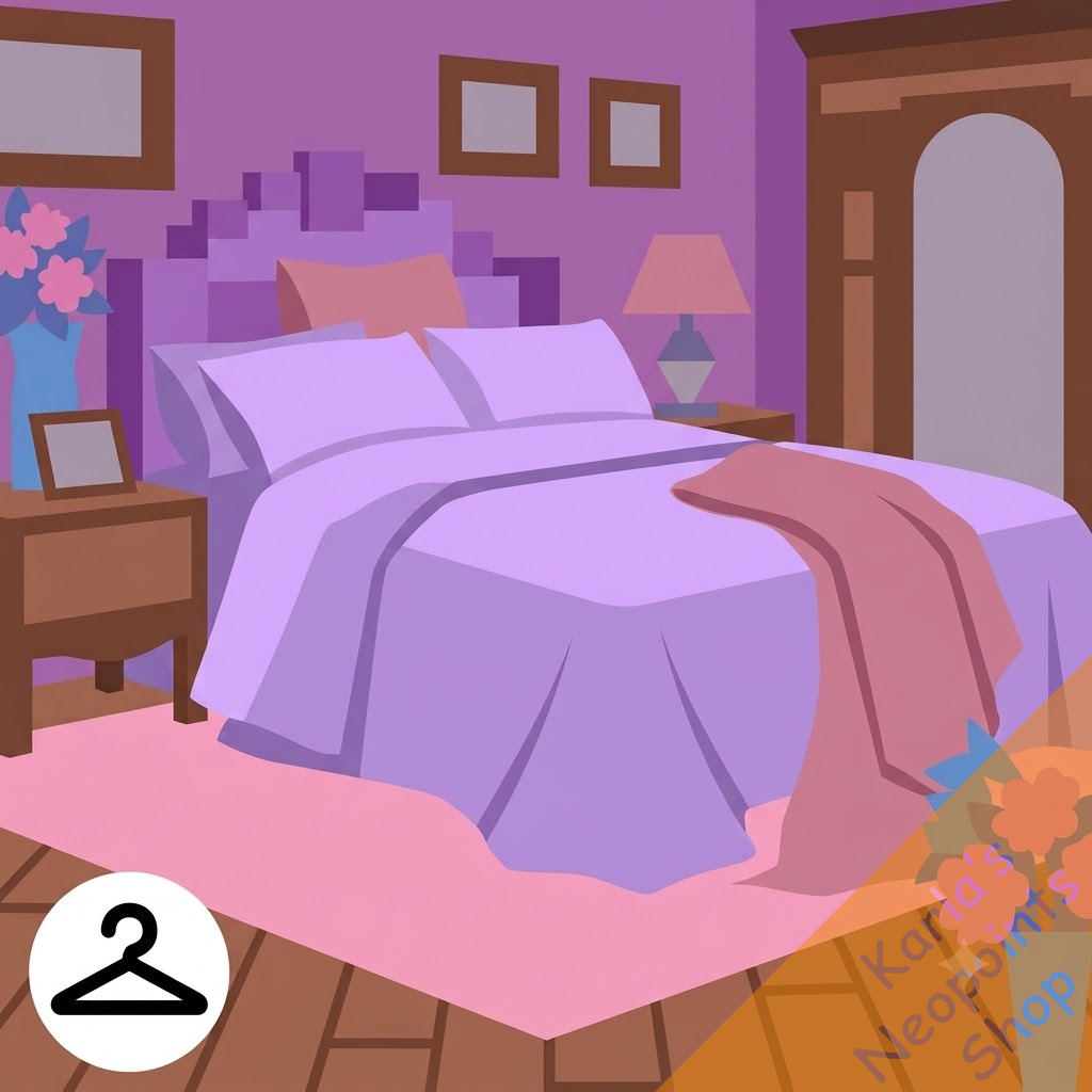 Fluffy Pink Bedroom Background